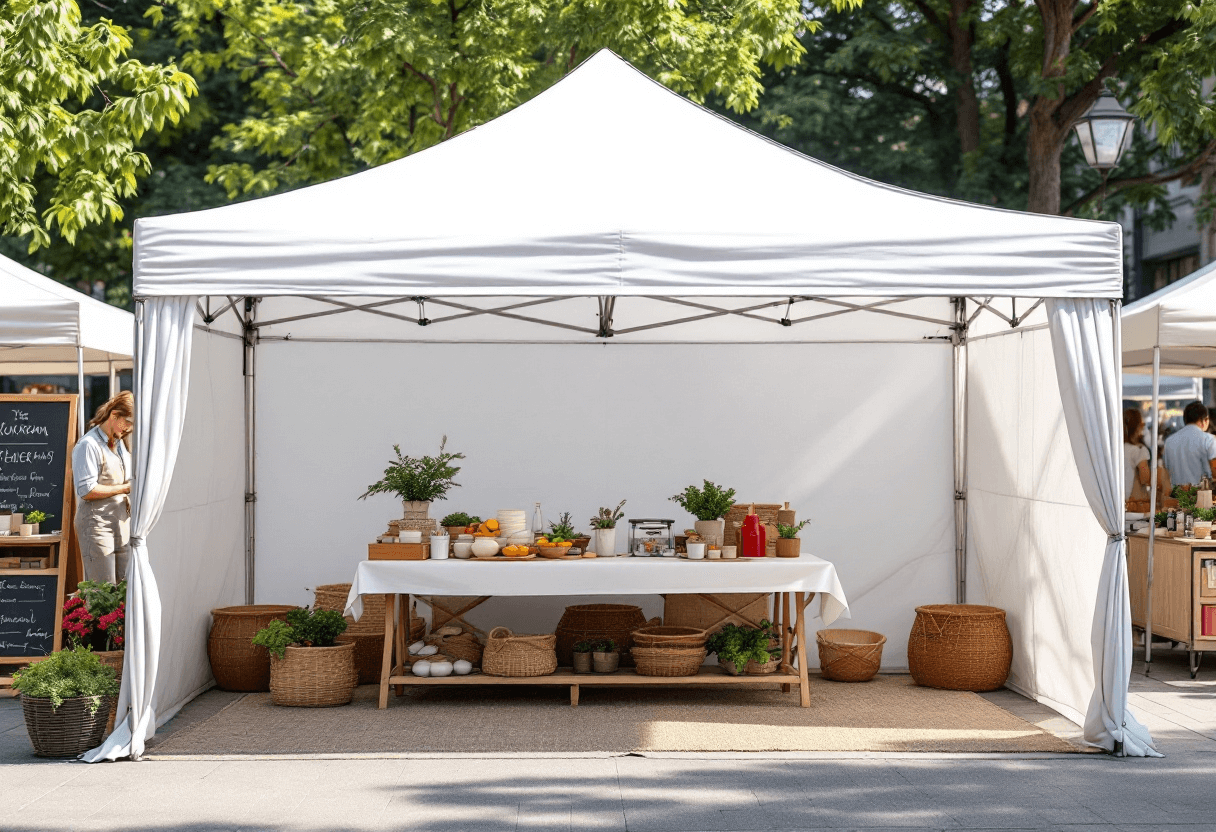 Barnum 3x3 pour marché en extérieur